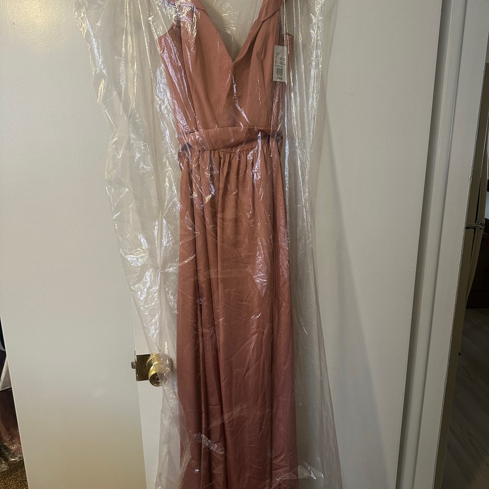 Elegant Pink Bridesmaid Dress